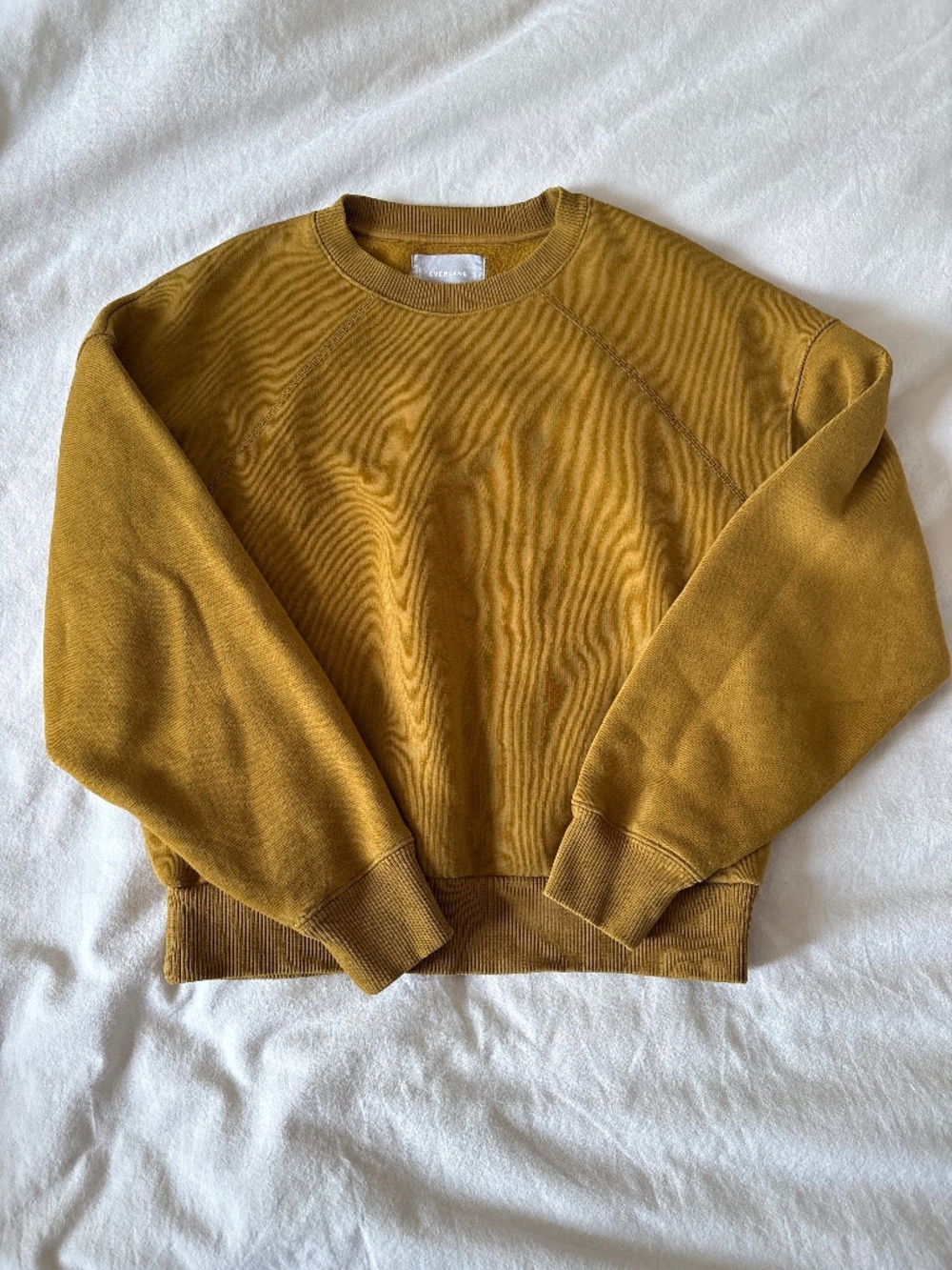 Everlane Cropped Mustard Sweater Sz S